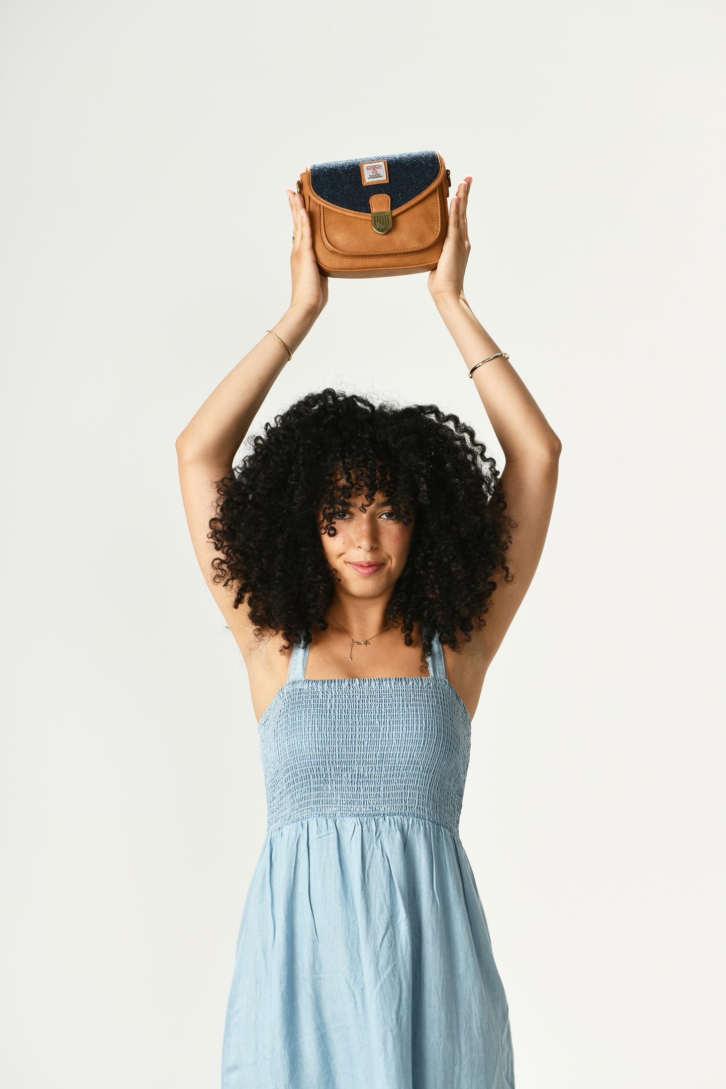 Harris Tweed - handgefertigte Tasche - The Mini Saddle Bag aus Schottland