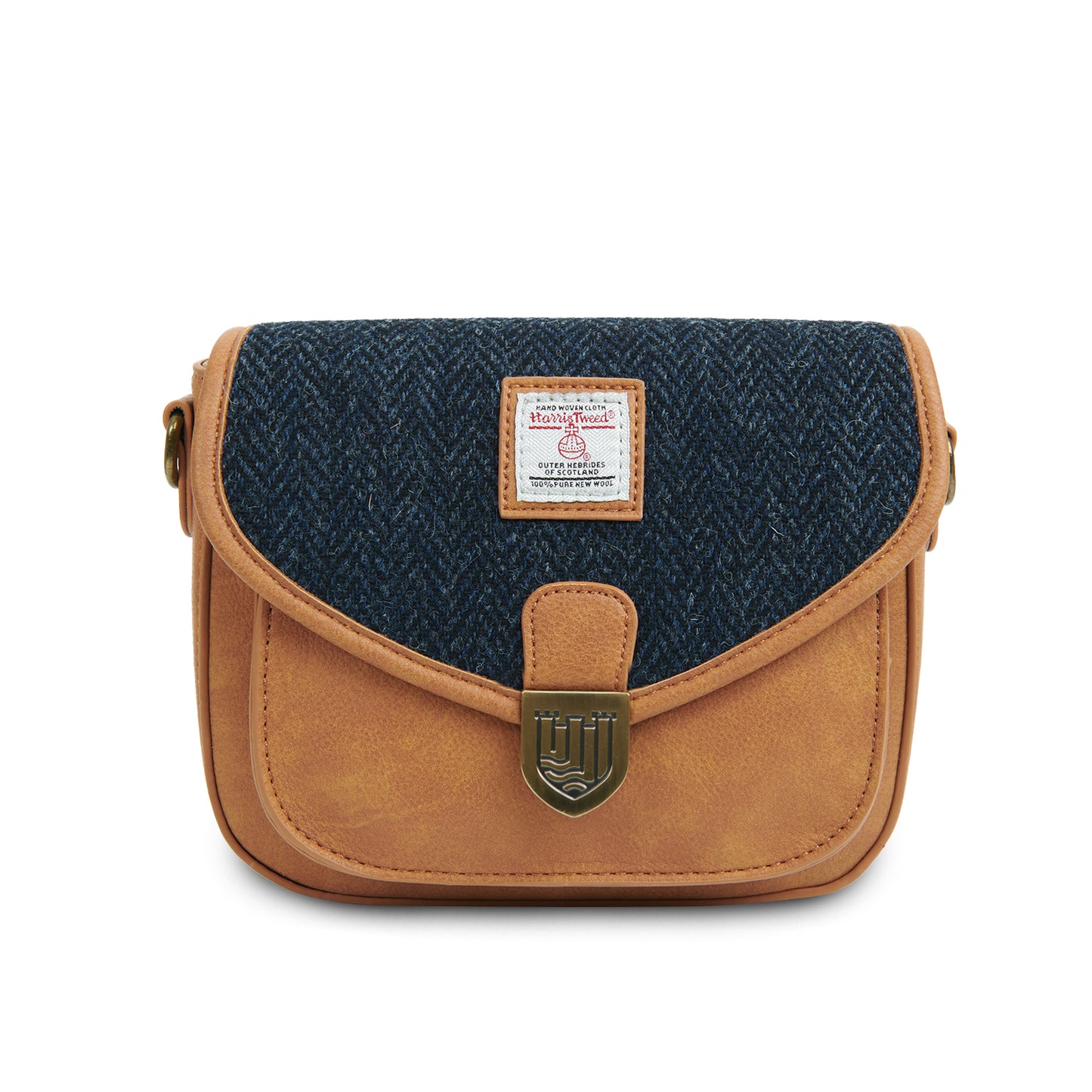 Harris Tweed - handgefertigte Tasche - The Mini Saddle Bag aus Schottland