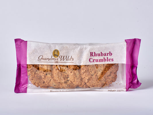 Grandma Wild's English Cookies: Rhubarb Crumble Biscuits