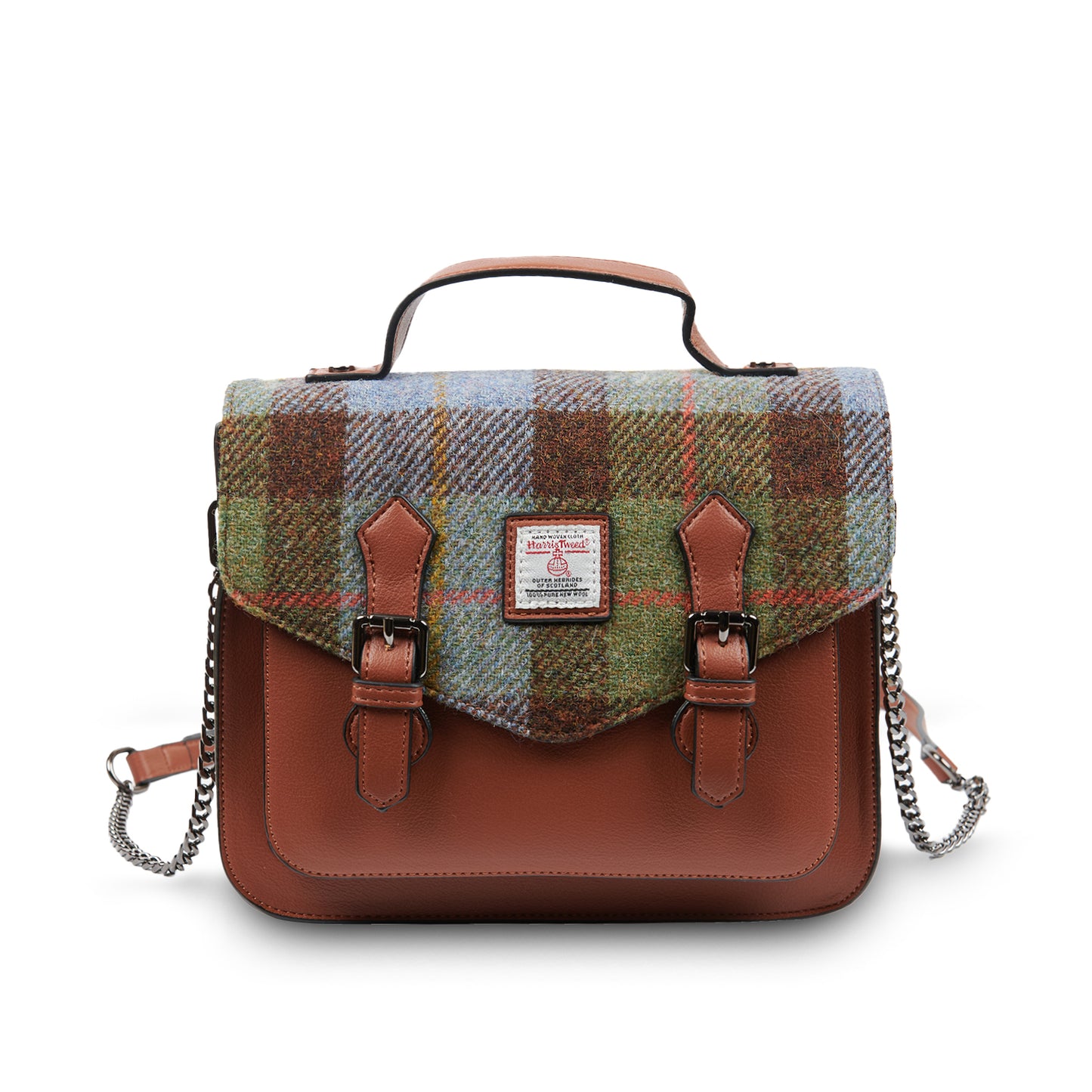 Tasche, handgefertigt, Harris Tweed - Islander - The Medium Calton Satchel aus Schottland