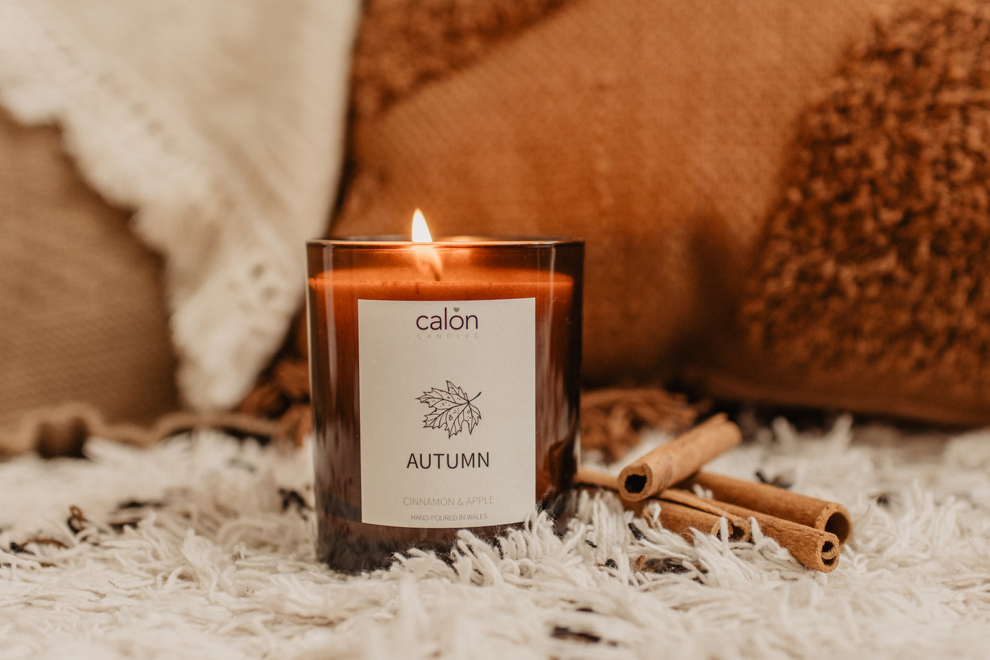 Zimt & Apfel Duftkerze - Calon Home