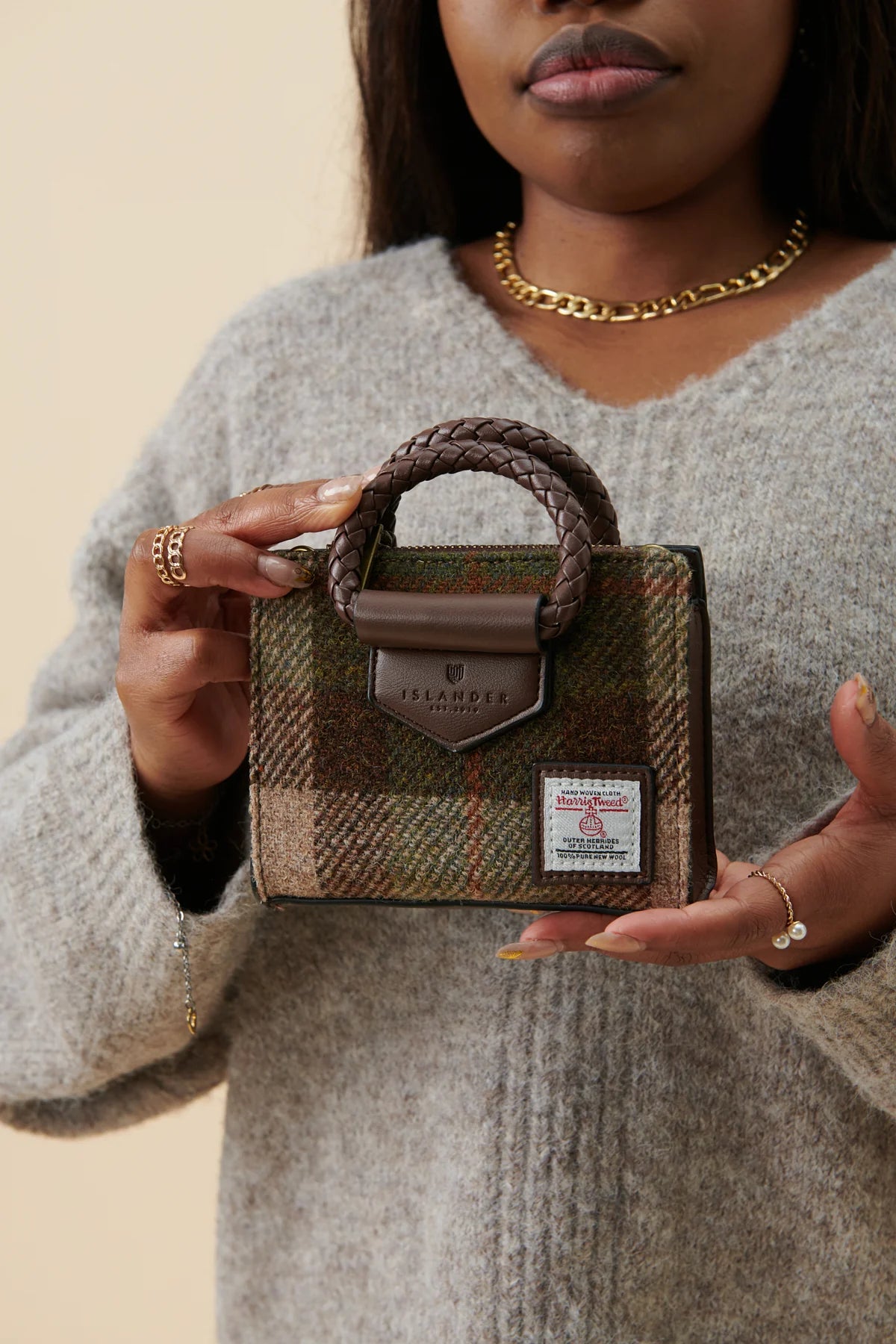 The Mini Arran Tote - Harris Tweed® Mini-Handtasche von Islander®