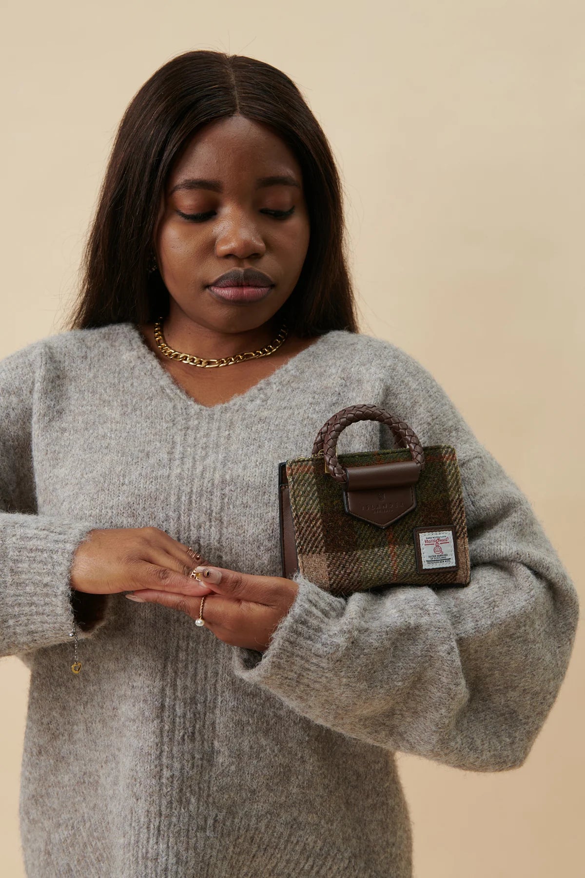 The Mini Arran Tote - Harris Tweed® Mini-Handtasche von Islander®