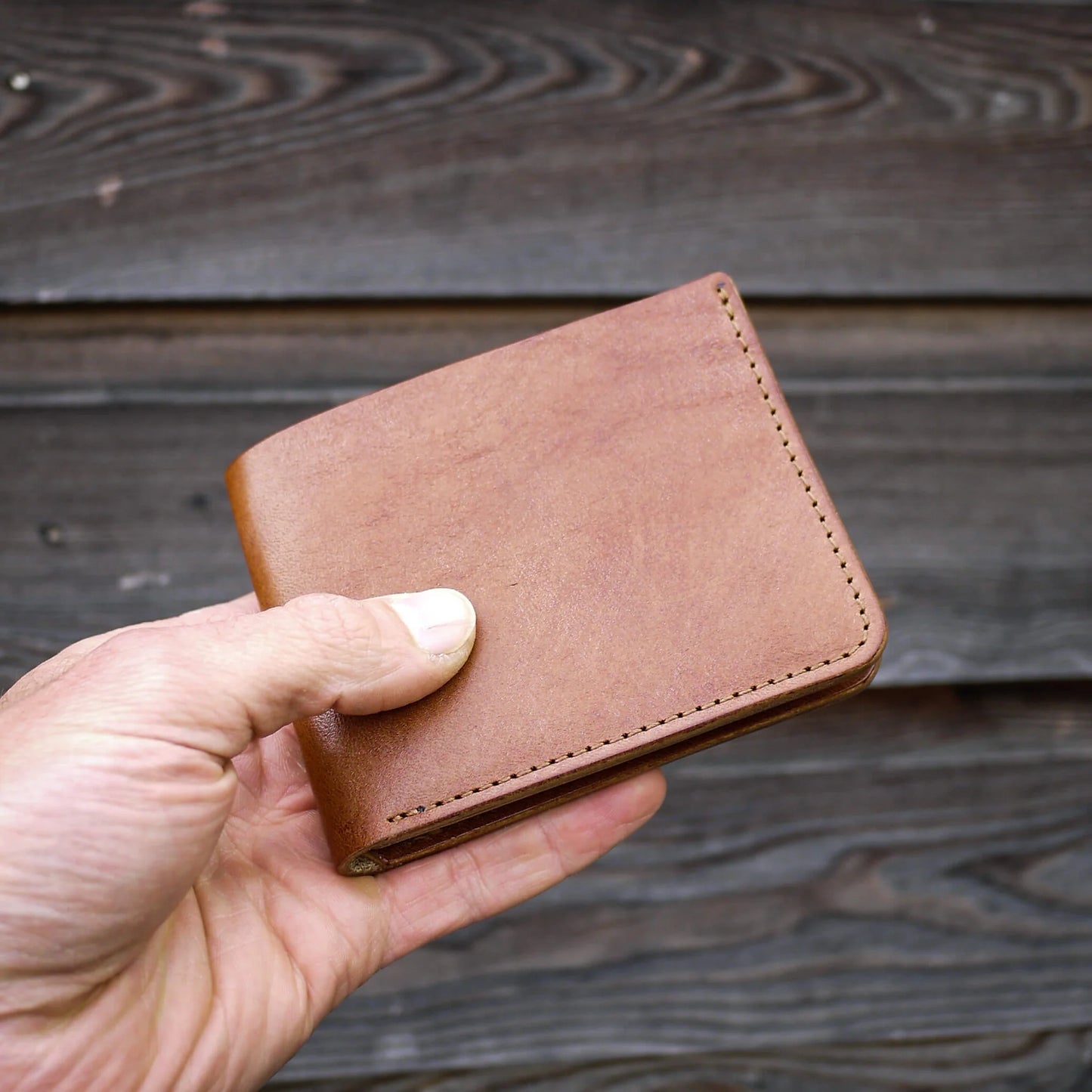 Handgefertigtes Leder Portmonnaie "Yarmer Billfold" - Tanner Bates