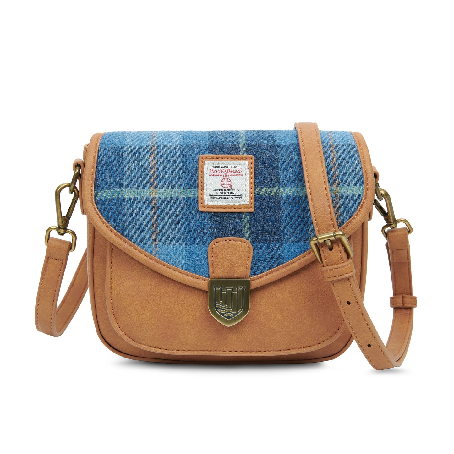 Harris Tweed - handgefertigte Tasche - The Mini Saddle Bag aus Schottland