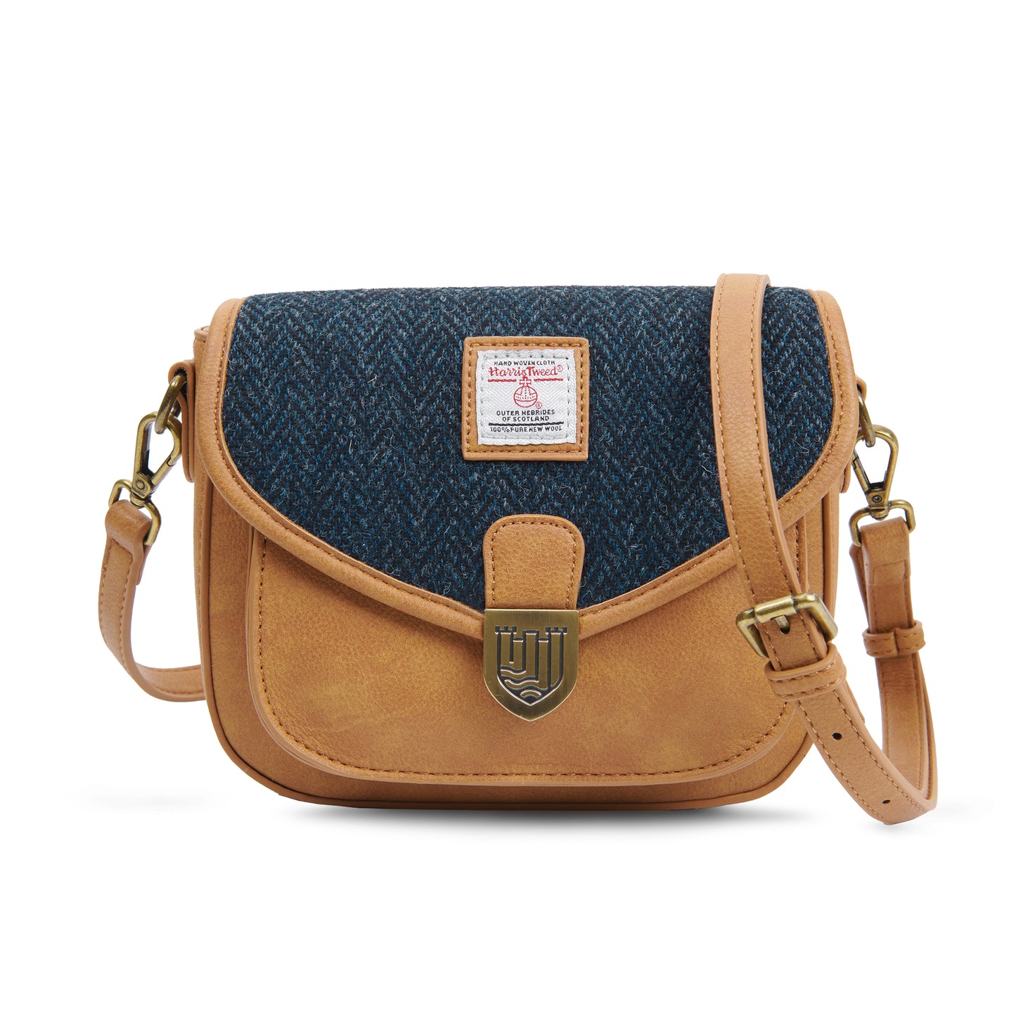 Harris Tweed - handgefertigte Tasche - The Mini Saddle Bag aus Schottland