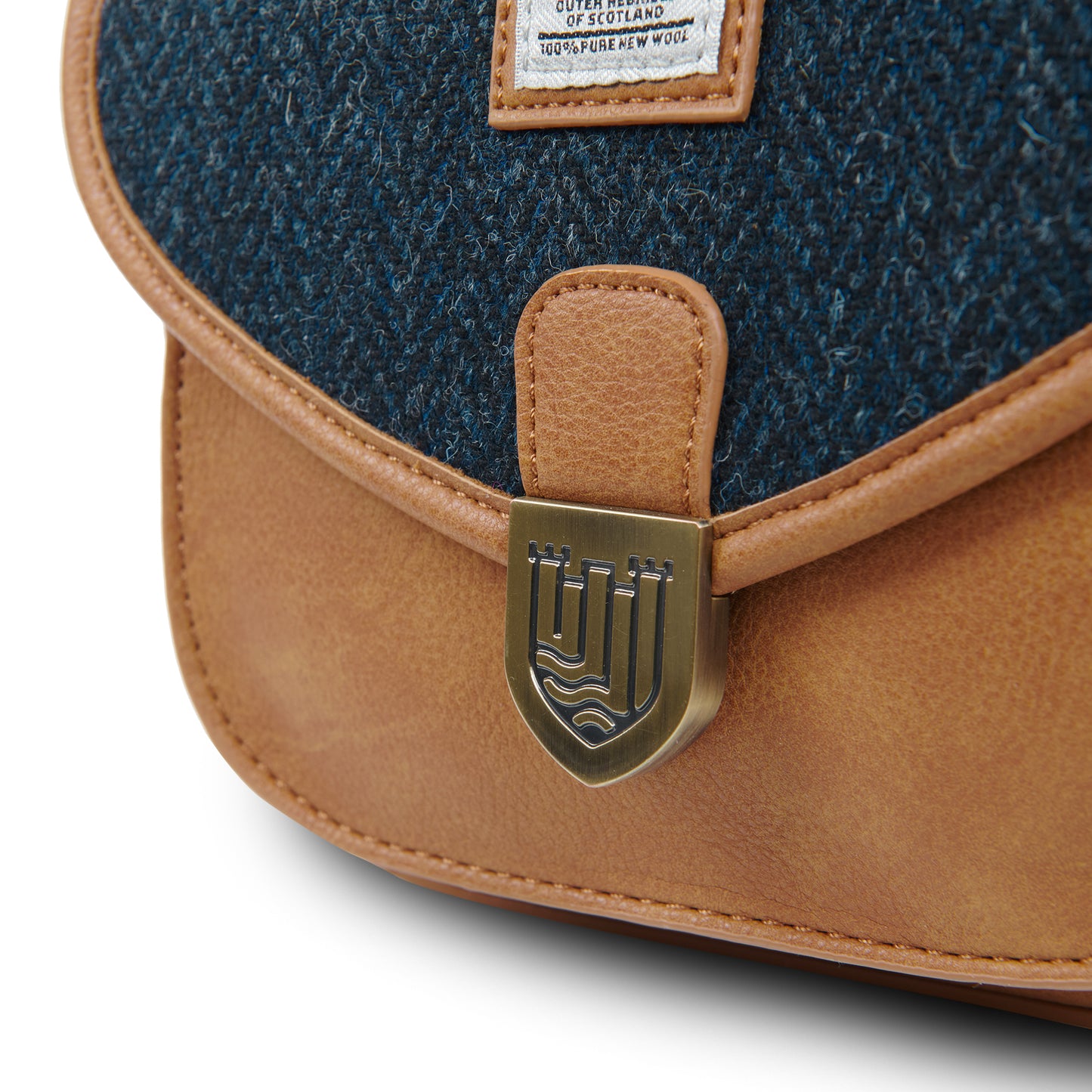 Harris Tweed - handgefertigte Tasche - The Mini Saddle Bag aus Schottland