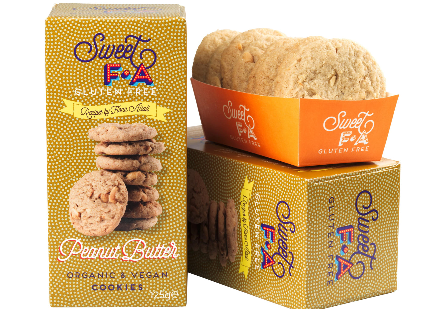 Island Bakery Sweet FA Peanut Butter Cookies - Schottische vegane und glutenfreie Kekse mit Erdnussbutter 125g