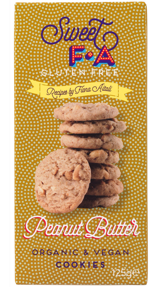 Island Bakery Sweet FA Peanut Butter Cookies - Schottische vegane und glutenfreie Kekse mit Erdnussbutter 125g